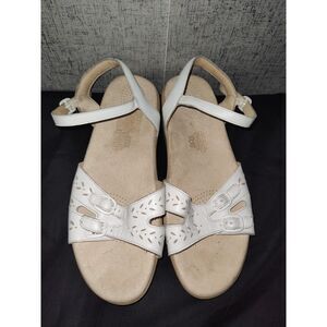 SAS Duo Quarter Strap White Sandals Sz 11M